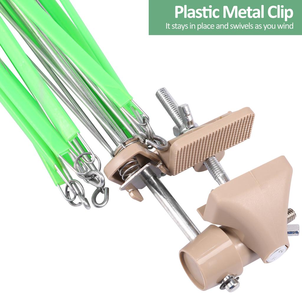 Моталка для пряжи Зонтичная моталка для пряжи Ручная моталка для вязания Инструмент Легкий пластиковый металлический моталка для шерстяной пряжи Инструмент для вязания