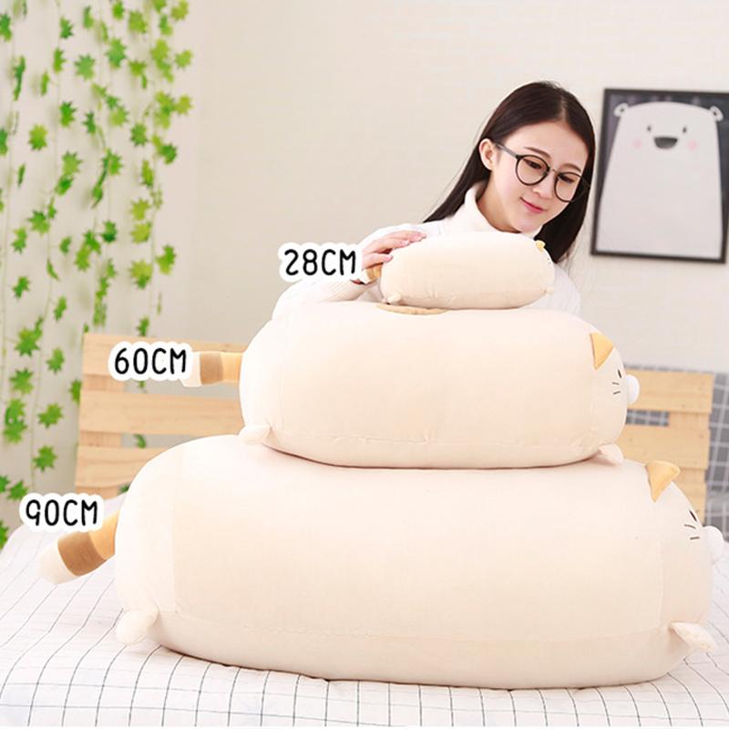 28-90CM Soft Animal Cartoon Pillow Cushion Cute Fat Dog Cat Totoro Penguin Pig Frog Plush Toy Stuffed Lovely Kids Birthyday Gift
