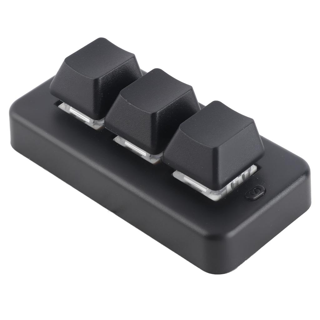 3 Key Keypad RGB Backlit 3 Keys USB Interface   Mechanical Programmable Plug and Play NaMacro Keypad for Computer