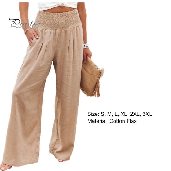 Женские летние однотонные брюки с карманами, свободные прямые брюки, уличная одежда