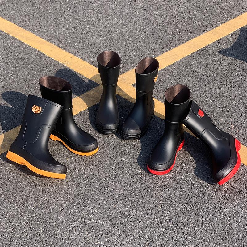 Оптовая фабрика Мужские Нескользящие Водонепроницаемые Модные Дождевые Туфли Дождевые Сапоги
