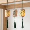 Elastic Cloth Mid-Autumn Festival Lantern with Tassel Glowing Lantern Pendant Indoor