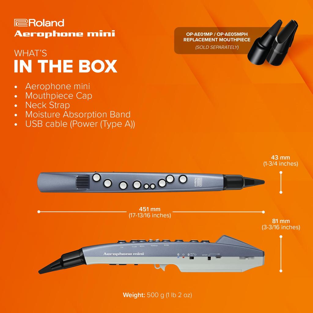 Цифровой саксофон Roland Aerophone Mini AE-01