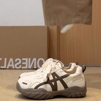 Женские кроссовки на толстой подошве, новые осенние, универсальные, в стиле ретро, повседневные, на мягкой подошве, папины кроссовки