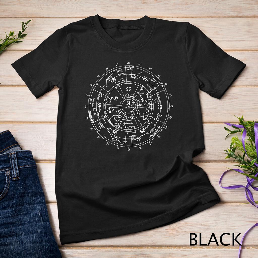 Vintage Chart Apparel - Zodiac Zone Sign Constellation Space Unisex T-shirt