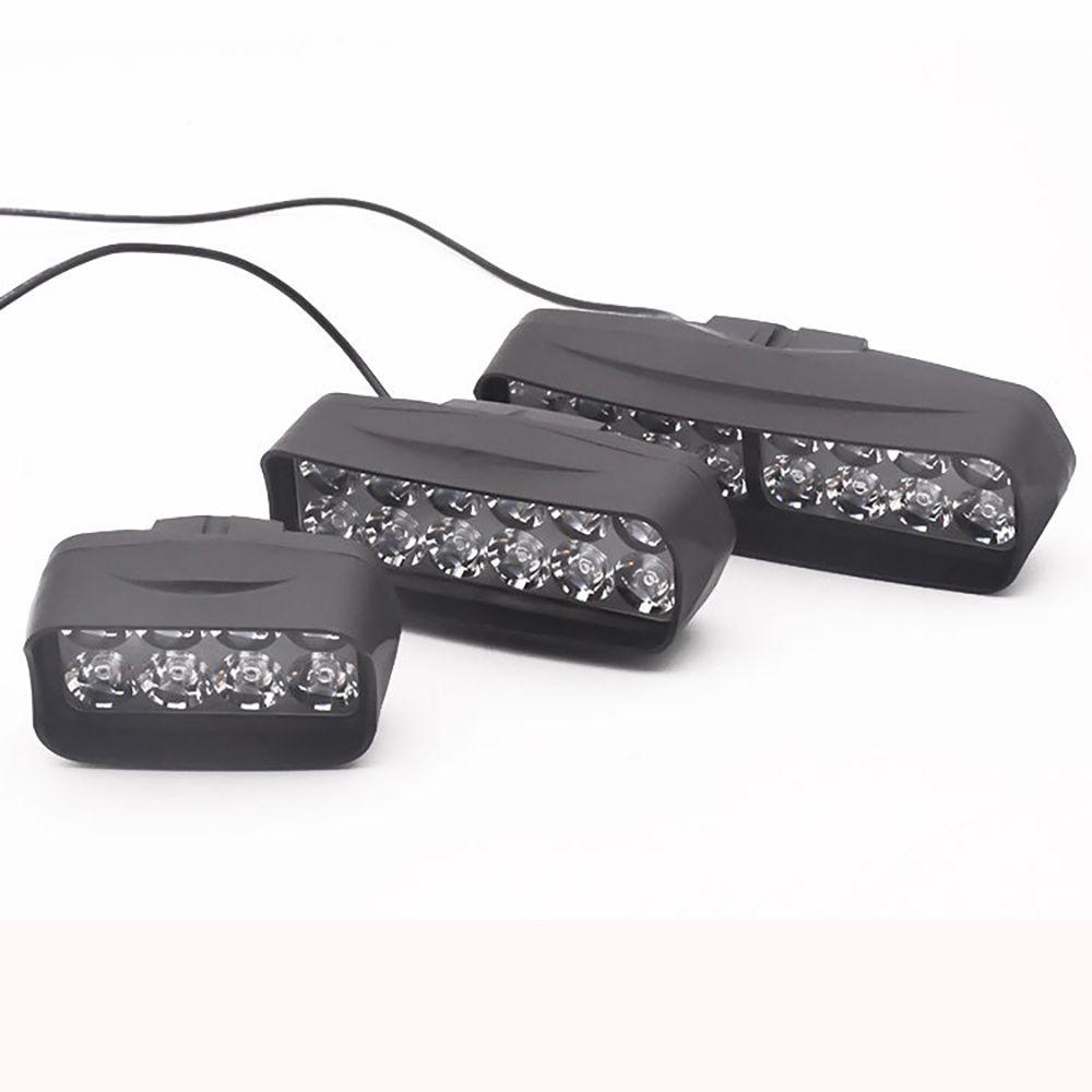 Мотоциклетный внешний прожектор 8/12/16 светодиодных ламп Электрический велосипедный фонарь Вспомогательный налобный фонарь