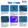 JTX Universal  Solder Mask Green Oil UV Stencil Screen IC Pad Special Green Oil Mesh for 0.3/0.35/0.4/0.5 Scrape Clean UV Curing