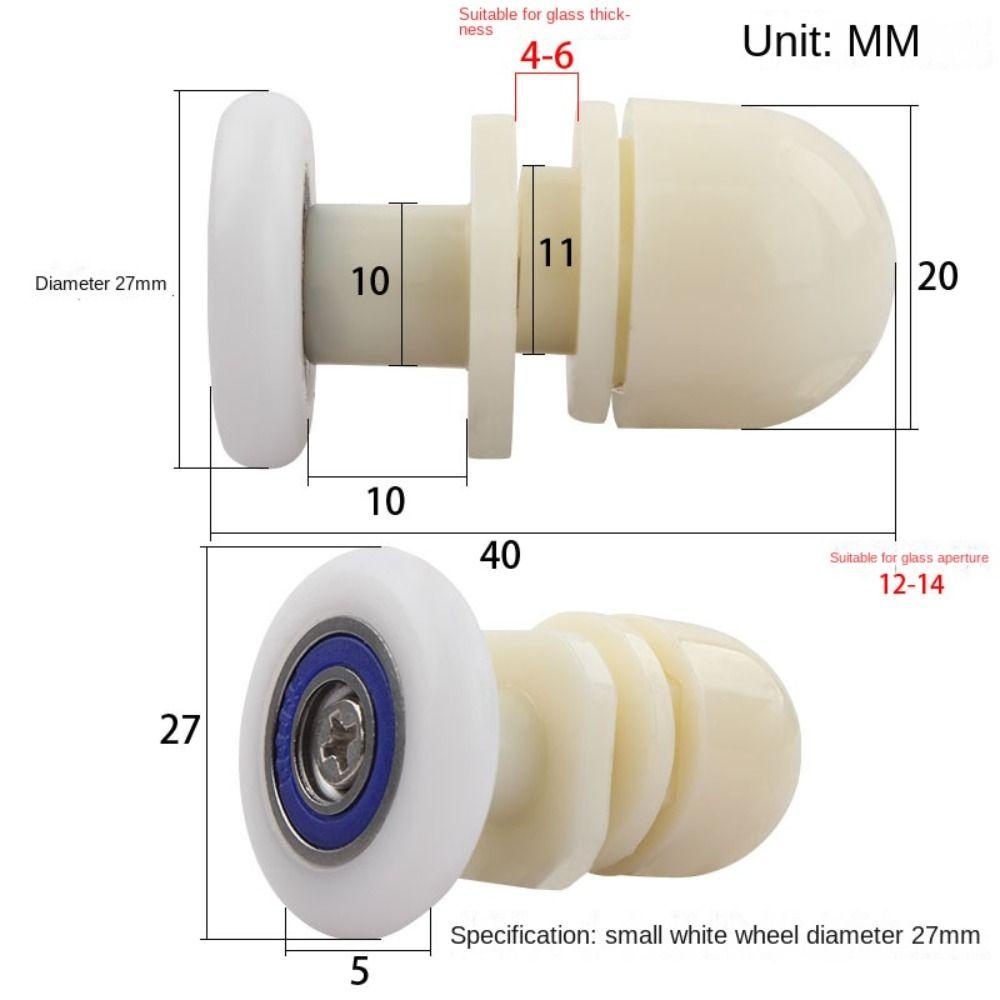Запасные части Колесо для раздвижной двери ПВХ Подвесное колесо Новый ролик для стеклянной двери Стеклянная дверь