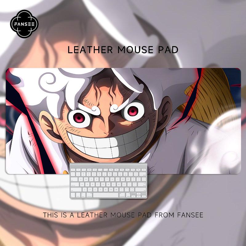 Large Size Anime Twodimensional Office Computer Desk Workstation Desk Keyboard Pad One Piece Luffy speed Leather Mouse Pad