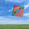 Childrens 1 Kite Meter Multitail Cartoon Print Breeze Easy To Fly Flying Toy