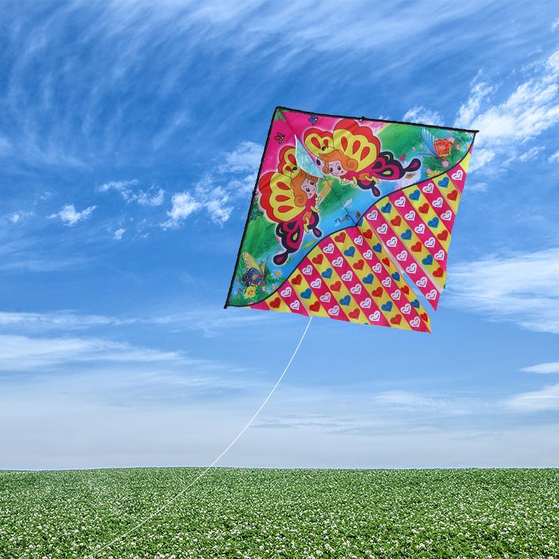 Childrens 1 Kite Meter Multitail Cartoon Print Breeze Easy To Fly Flying Toy