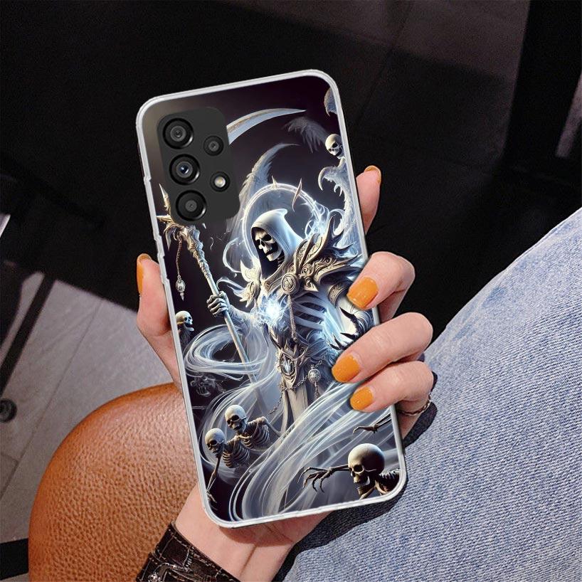 Чехол для телефона Смерть Жнец Череп Коса Для Samsung Galaxy A52 A32 A22 A12 A51 A31 A50S A30S A20S A10S Note 20 Ultra 10 Plus S