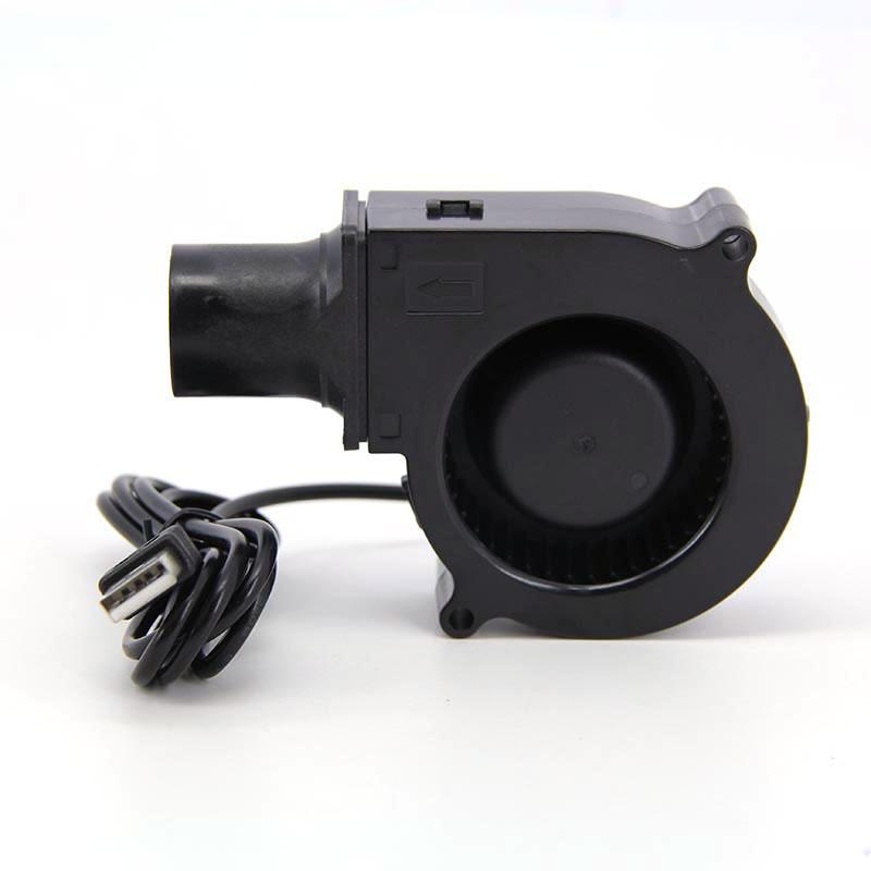 Мощный 75 мм 7530 охлаждающий турбовентилятор с кабелем постоянного тока 5 В USB для гриля для барбекю дровяных печей