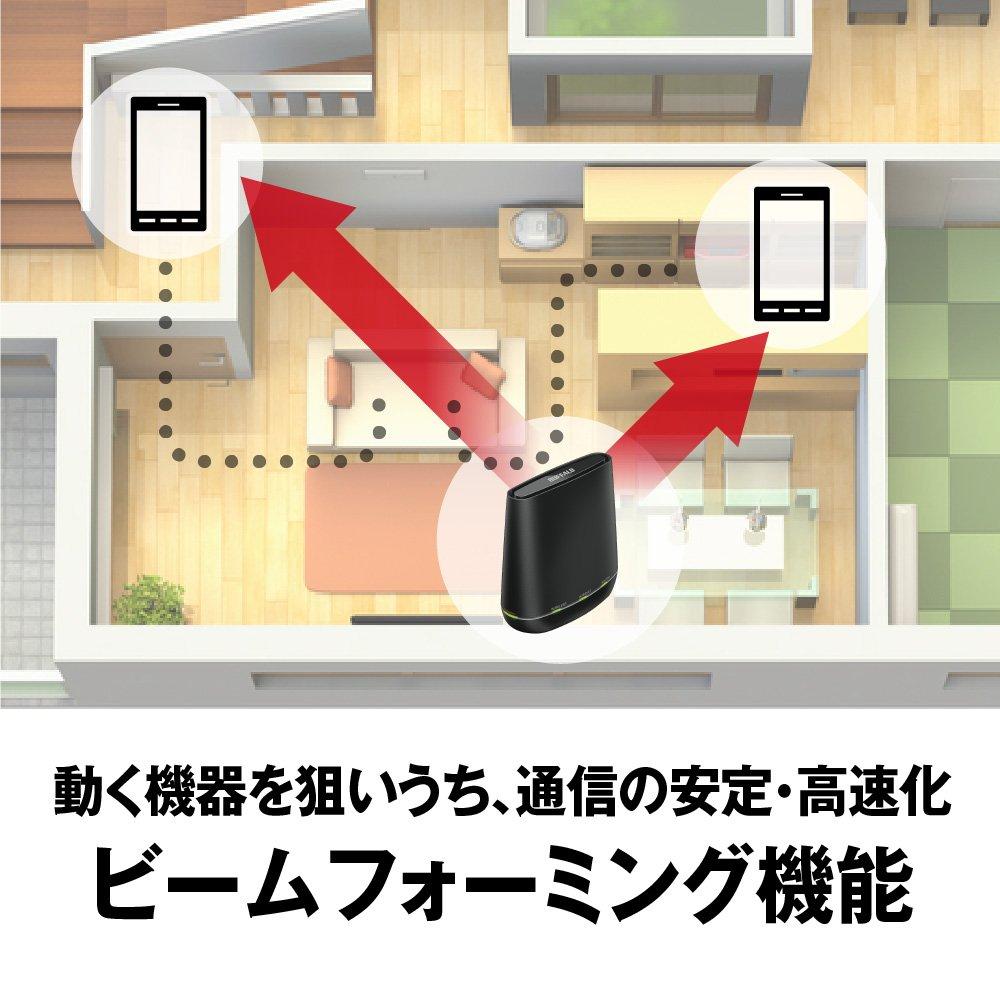 BUFFALO WiFi Беспроводной LAN Роутер 11ac ac1200 Двухдиапазонный Японский Производитель Для 2LDK SE Производитель Echo работа WCR-1166DS 866+300Мбит/с