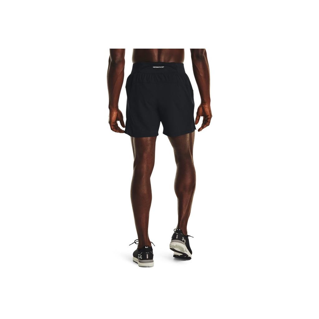 Under Armour Pure Color Brand Logo Sports Shorts Men Bottoms Black 1376509-001