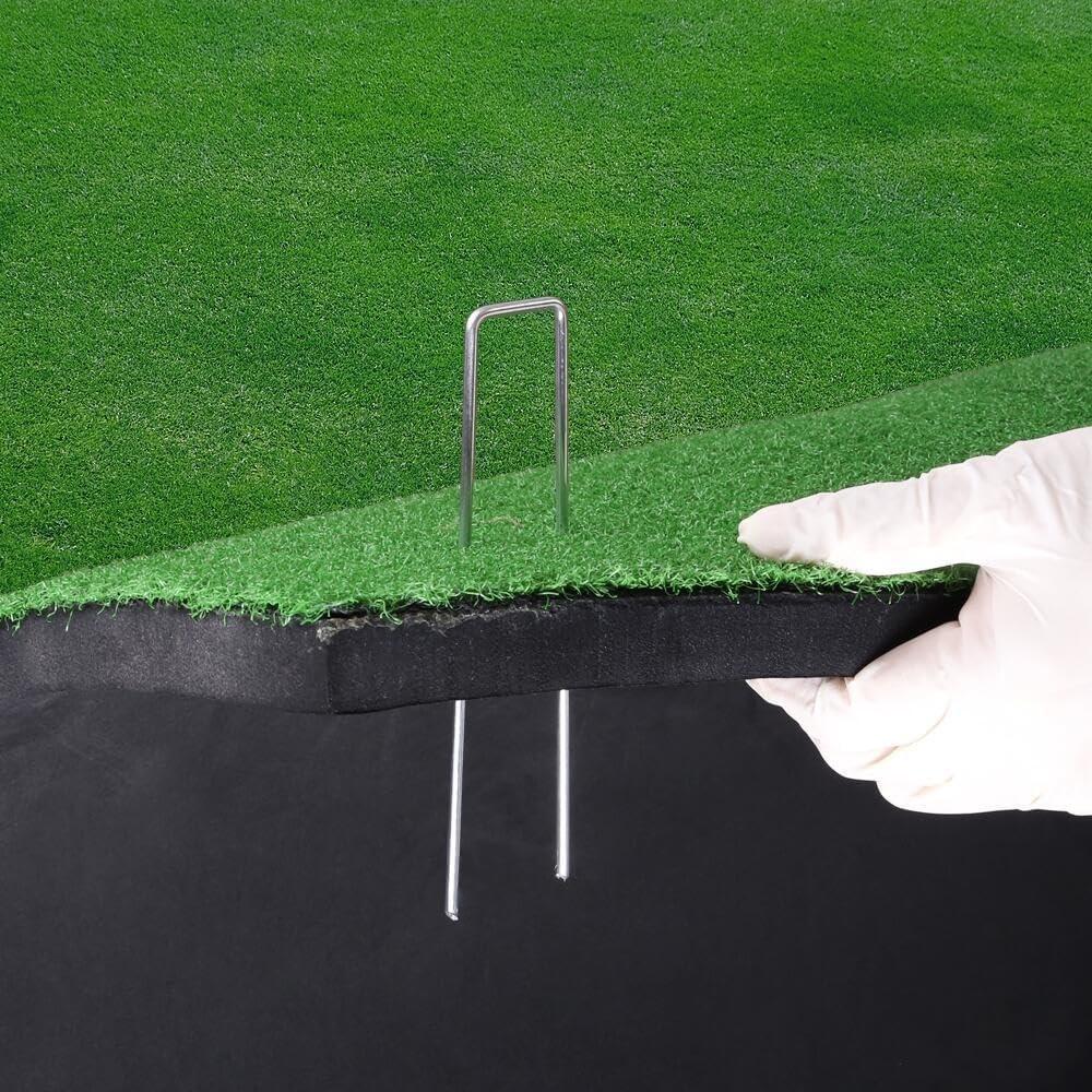 50 Садовый фиксатор U-образной формы, толщина 2,5 мм, ширина 4 см, длина 10 см, большие U-образные гвозди