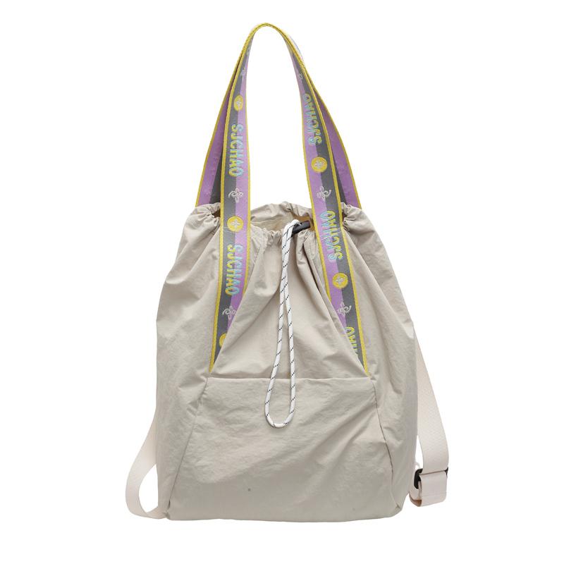 Вместительный холщовый рюкзак с новым дизайном для отдыха, многофункциональная сумка на одно плечо со шнуром