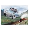 Tenyo In 266 Piece Stained Art Gyutto Series Jigsaw Puzzle Harry Potter Flying Car and Hogwarts Express with Stand and and Service Card [Made Japan]