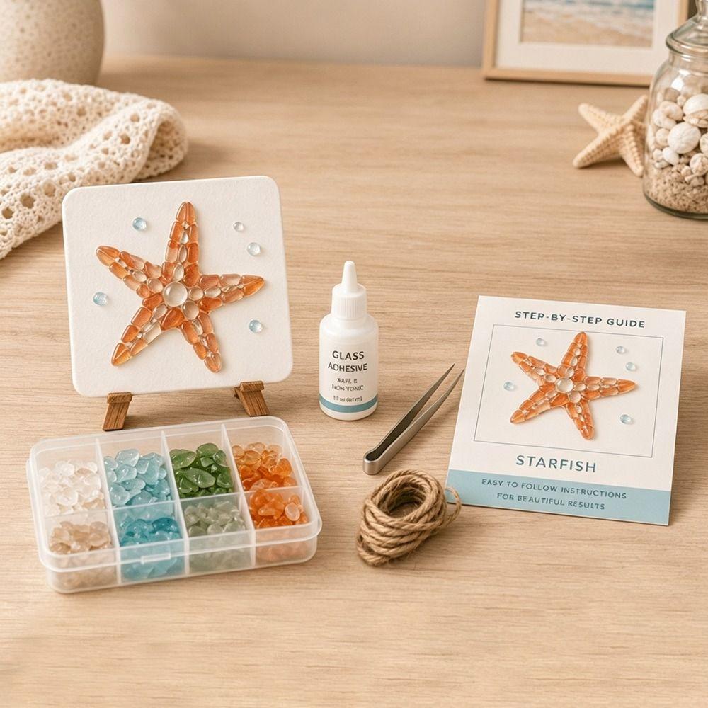 Mosaic Craft Supply Mosaic Kit DIY Beginner Friendly Glass Mosaic Kit For Beginner