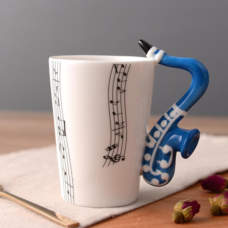 Creative Mug Musical Instrument Personality Ceramic Water Cup Coffee Cup Milk Cup