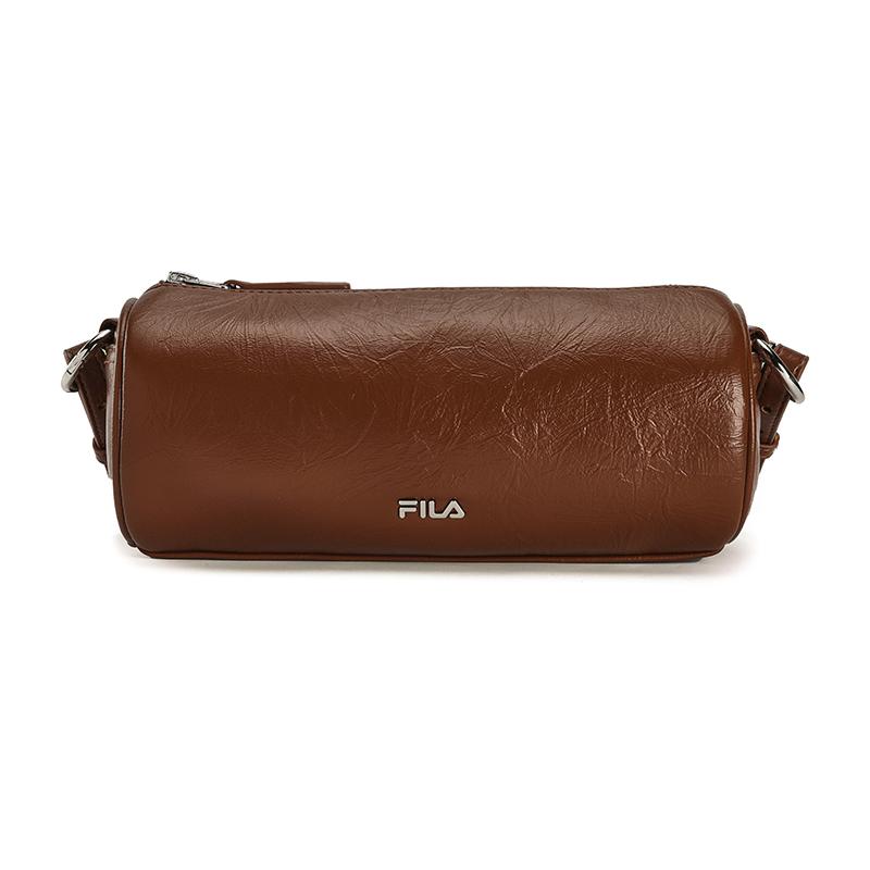 New FILA Wrinkle PU Shoulder Bag Extra Mini Women's Robe Brown F13W439174FBN