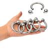 Heavy Penis Ring Metal Cock Ring With Ball Beads Ejaculation Delay Sex Toys For Adult Men Male Bondage Glans Exotic Accessories