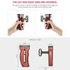 Andoer Universal Camera Cage Wooden Handle Left/Right Side Hand Grip with Cold Shoe Mount 1/4 Inch