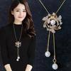 Элегантная цепочка для свитера двойного назначения: Женское люксовое ожерелье с кисточкой для универсальной осенне-зимней моды