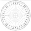 Транспортир круглый градусный Ø 10 см