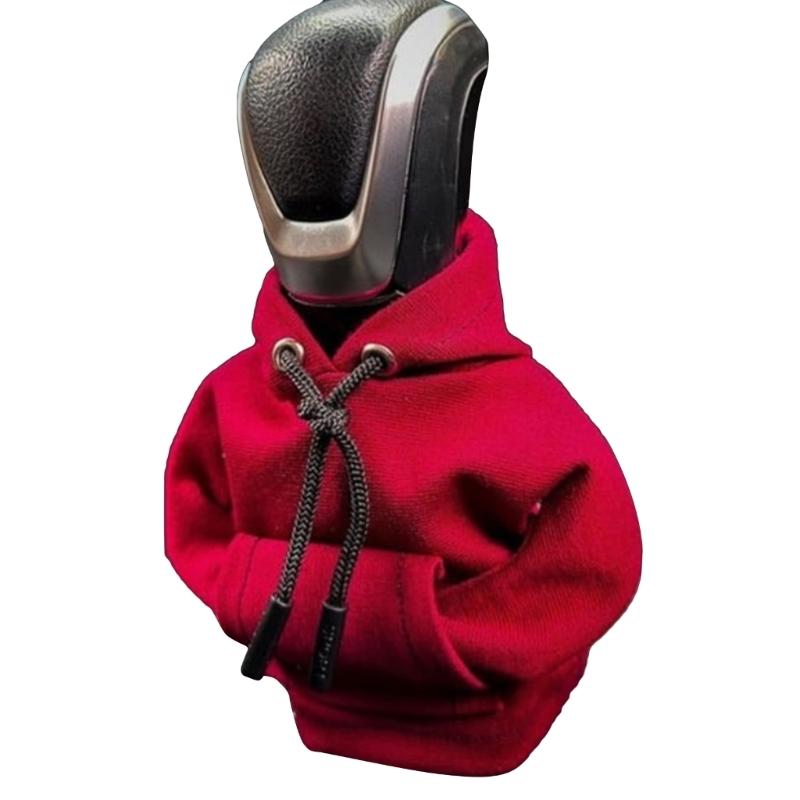 Крышка ручки переключения передач, модная толстовка с капюшоном, ручка переключения передач, декоративная крышка, ручное автоматическое авто, аксессуары для салона автомобиля