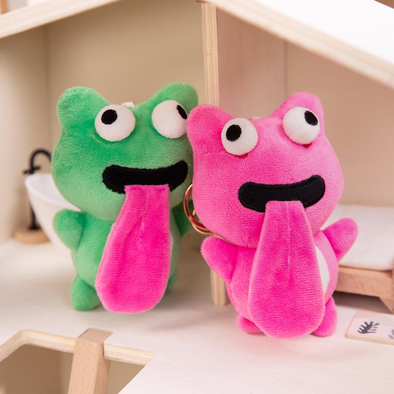 Cartoon  Frog  Plush  Collection Gift Cute  Frog Doll Lovers Gift  Pendant  Doll  Backpack Car Bag Key Ring Decor