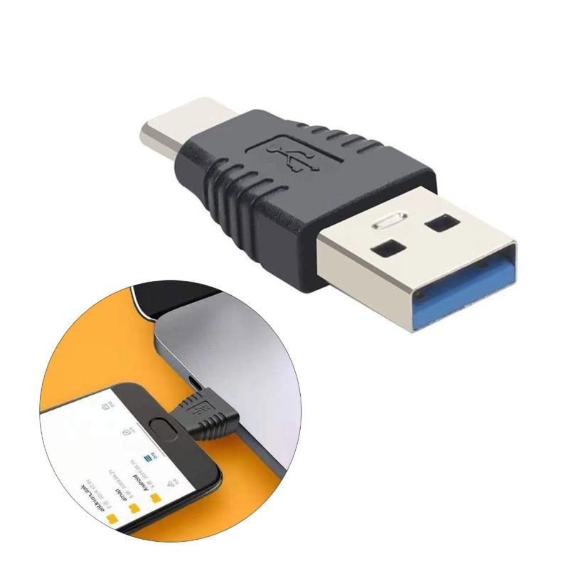 Адаптер USB 3.0 папа к USB C папа для высокоскоростной передачи данных и зарядки для различных устройств Type C