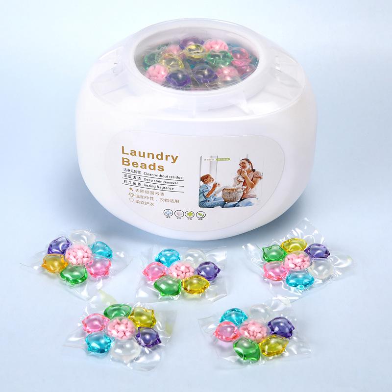 Трехкамерные капсулы для стирки «пять в одном»: Стойкий аромат, удаление пятен, смягчающие концентрированные капсулы для стирки