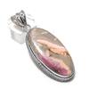 Rhodochrosite Gemstone 925 Sterling Silver Jewelry Pendant 2.48"