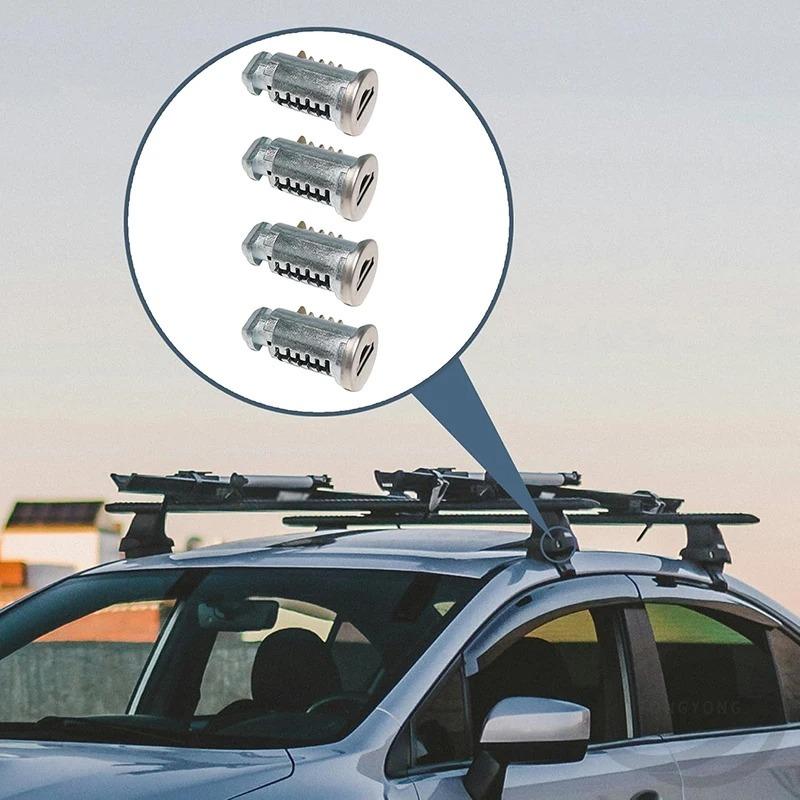 Thule Lock Cylinder Kits 4 Pack Keyed Alike Replacement for Bike Rack Roof Racks Ski Rack Cross Bars One-Key System Thread Lock3
