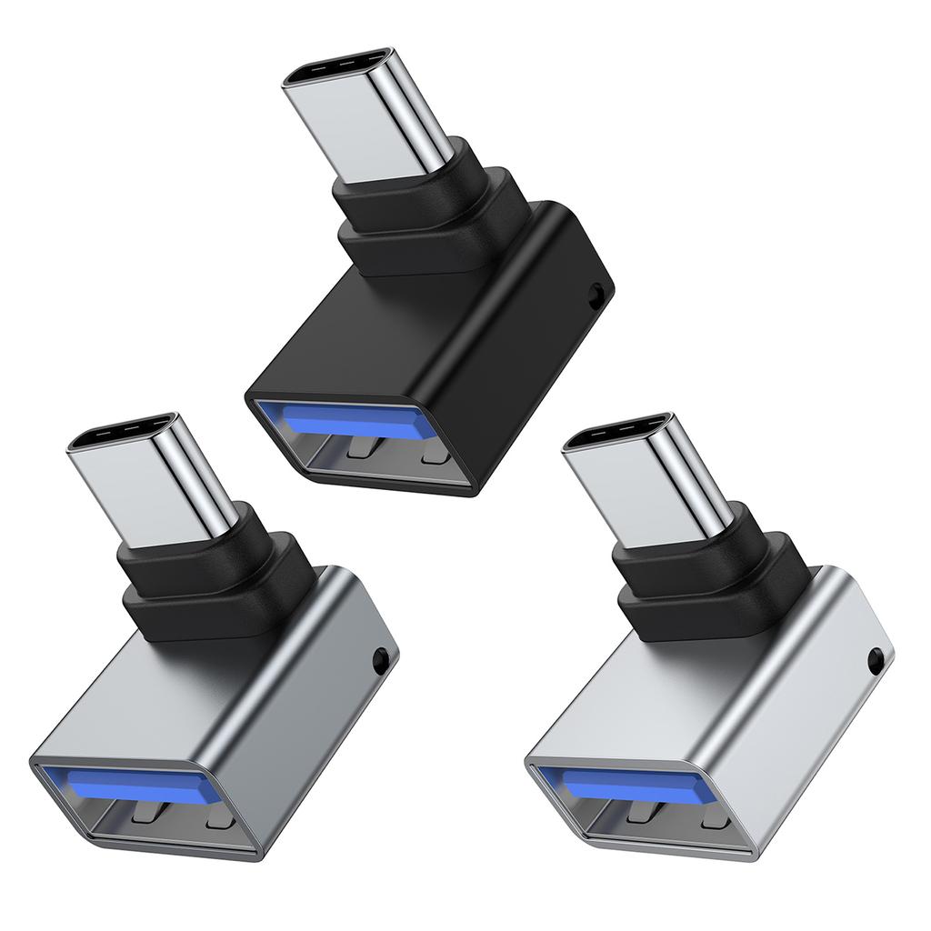USB 3.0 Female to Type C Male 90-градусный угловой удлинитель USB C Upward Downward OTG Connector для ноутбука