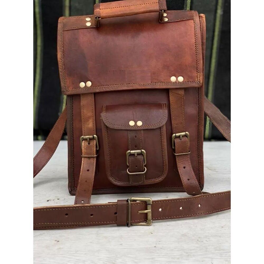 Мужская винтажная кожаная сумка-мессенджер на плечо для ноутбука, компьютерная кожаная сумка