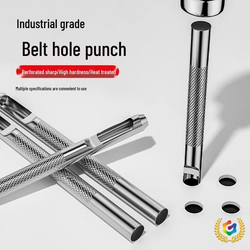 Инструмент для пробивки кожи для ремней и ремешков - Идеально подходит для поясных ремней, плечевых ремней, обуви, люверсов и ремешков для часов