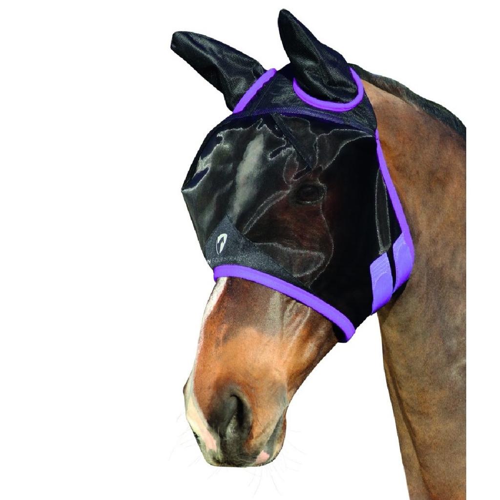 Hy BHB Equestrian Mesh Half Mask With Ears