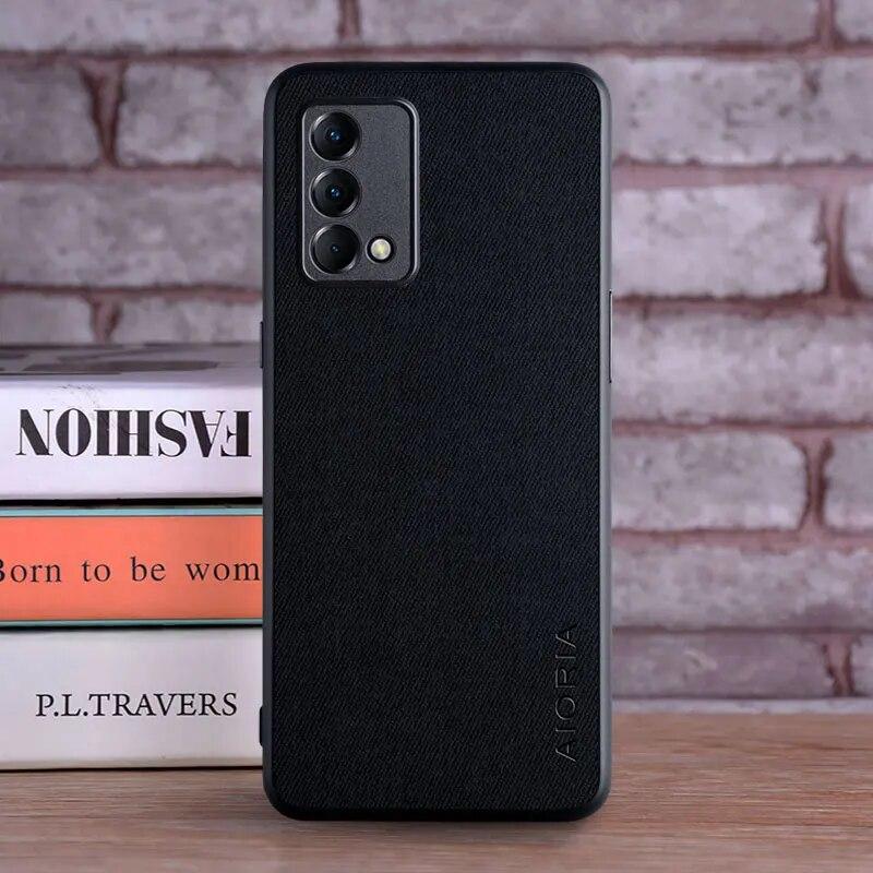 Чехол для OPPO Realme GT Master Edition 5G, роскошный текстильный кожаный мягкий чехол для телефона для Realme GT Master Case Funda