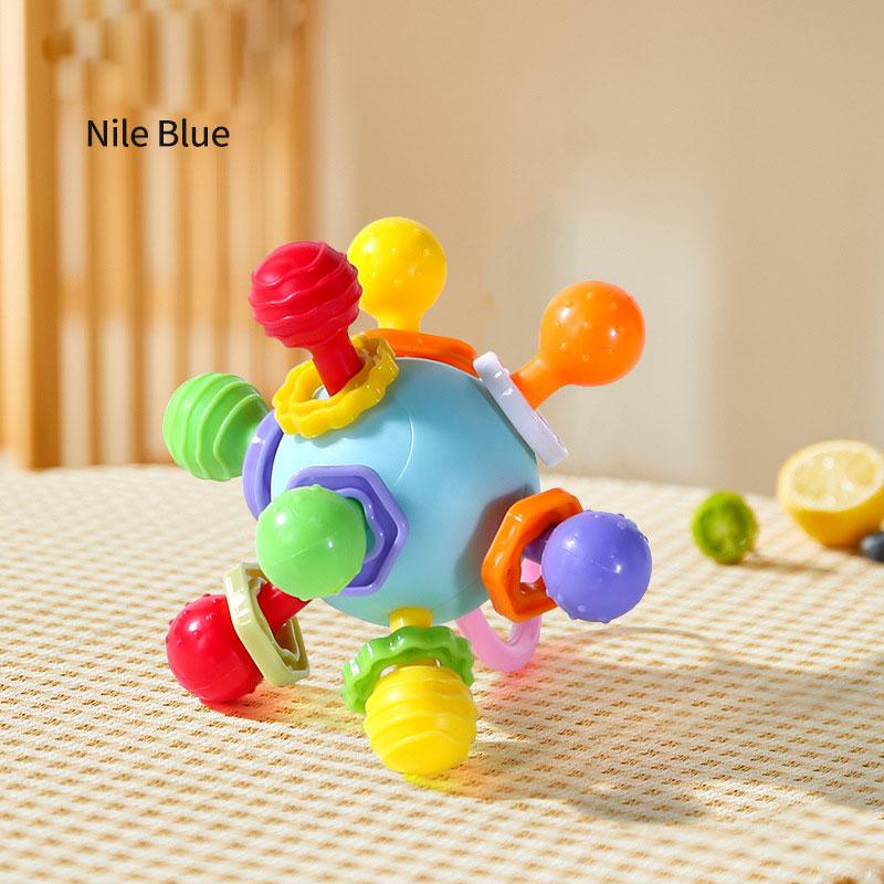 Детские шарики для активности, развивающая игра, вращающаяся погремушка, прорезыватель для захвата активности, детский мячик, сенсорные игрушки для малышей 0 12 месяцев