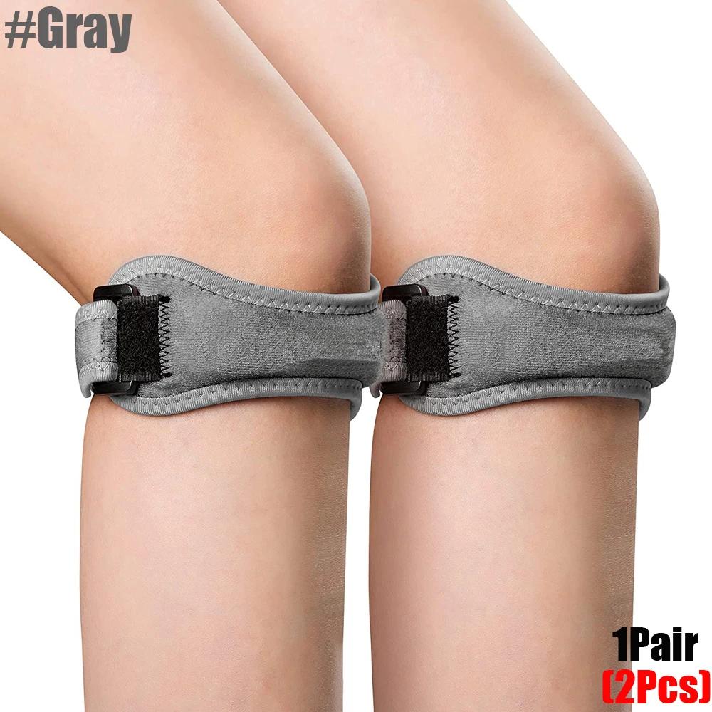 1 Pair Patella Tendon Knee Strap, Knee Pain Relief Support Brace Hiking, Soccer, Basketball, Running,Jumpers Knee,Tennis & Squat