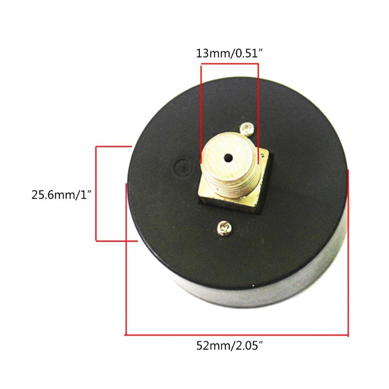 Pressure Gauge Iron/Plastic for Case Horizontal/Vertical Type Double Scale Gauge Air Compressor Gauge 3 Different Types
