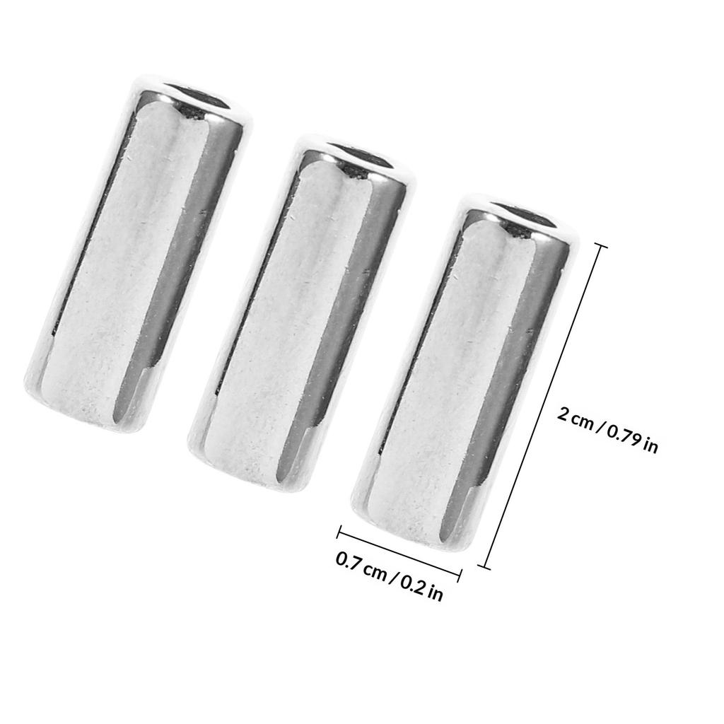 30Pcs Metal Rope Cord Lock Tube Beads Alloy Cylinder Cord Stopper for Drawstring Sweater Hats Plants Basket Lanyard DIY Macrame