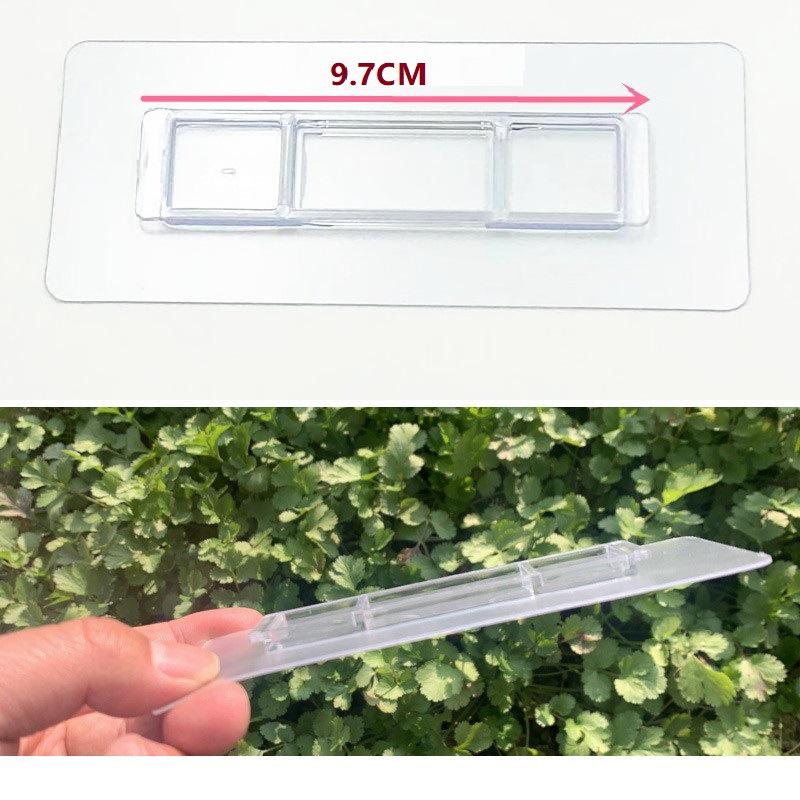 Многослойная клейкая настенная полка для хранения с прозрачными крючками для ванной комнаты