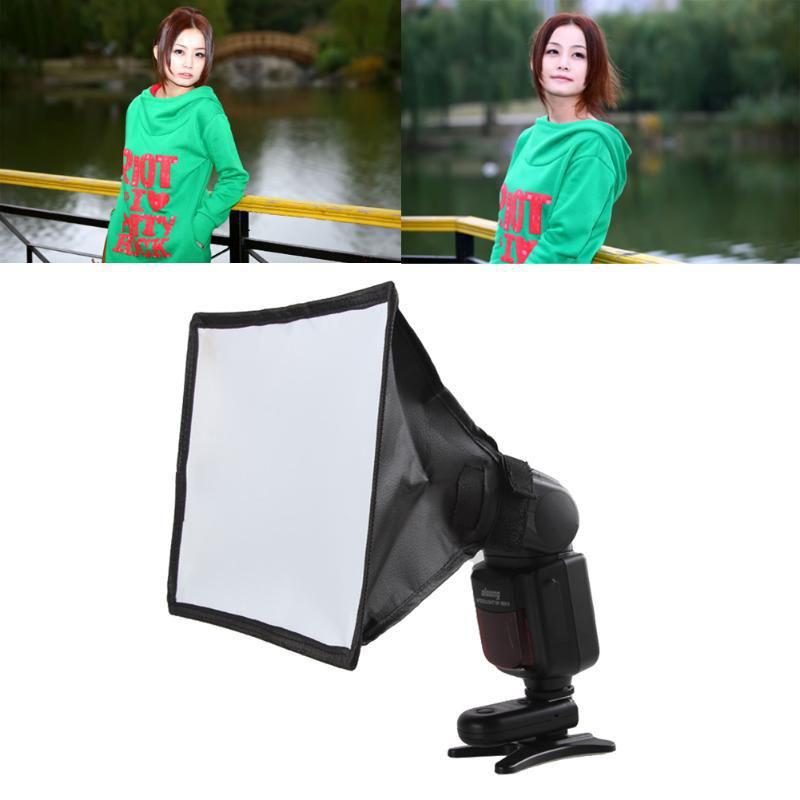 Универсальный складной рассеиватель для вспышки Softbox Professional Mini Photo Diffuser Soft Light Box для камеры Canon Nikon Sony