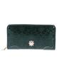 Billfold Roomy Round Zipper Long Wallet Green [Anna Sui] Women's (New)