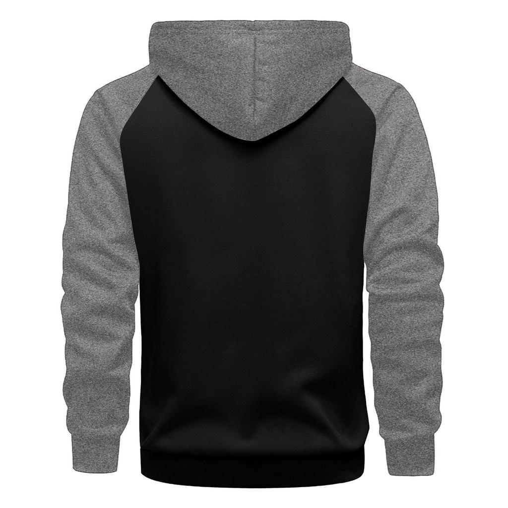 Мужской зимний повседневный спортивный кардиган с капюшоном в горошек и длинными рукавами