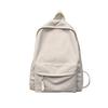 Schoolbag Japanese men's schoolbag Korean version of simple and versatile solid color student schoolbag unprinted junior high school student Mori in