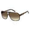 Carrera Brown Gradient Square Men S SunglaSSeS Grand Prix 2 0086 Ha 64